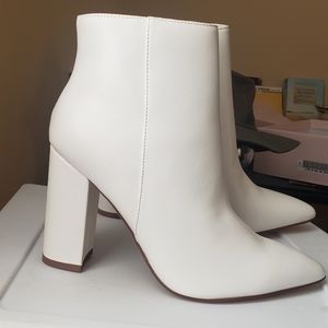 White GoGo boots.
